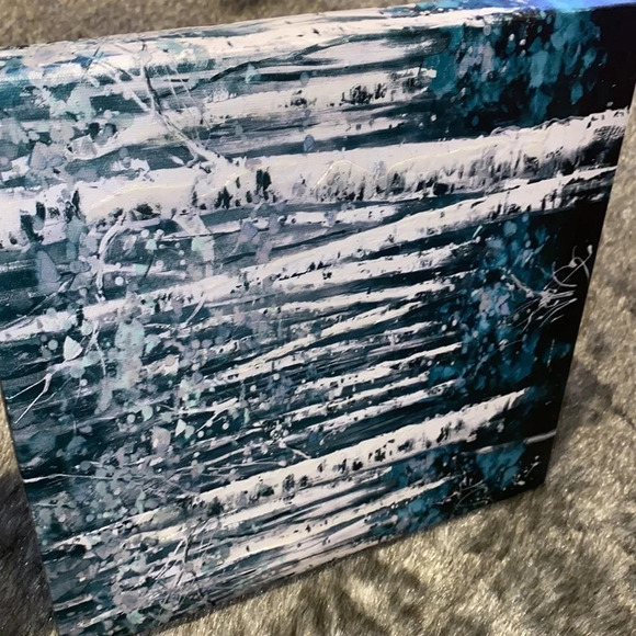 Fashion Abstract art Ocean to Deep blue 12/12” - Picture 3 of 9